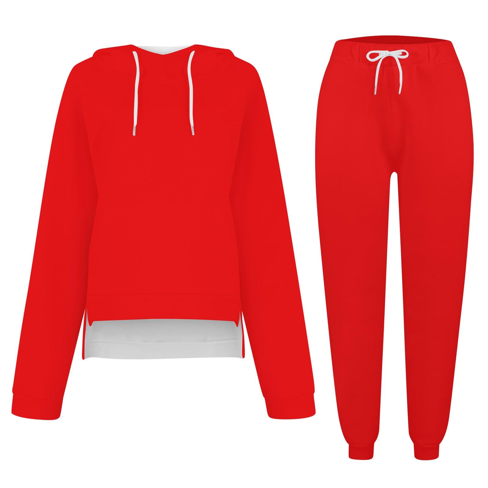 

Женский свободный крой, женский рождественский костюм с круглым вырезом и капюшоном L красный