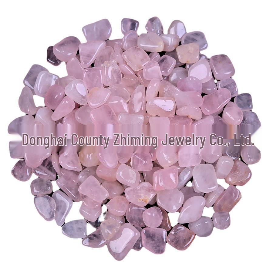 Natural Rose Quartz Chips for Aromatherapy, Fish Tank Decoration, Bonsai, and Landscaping.