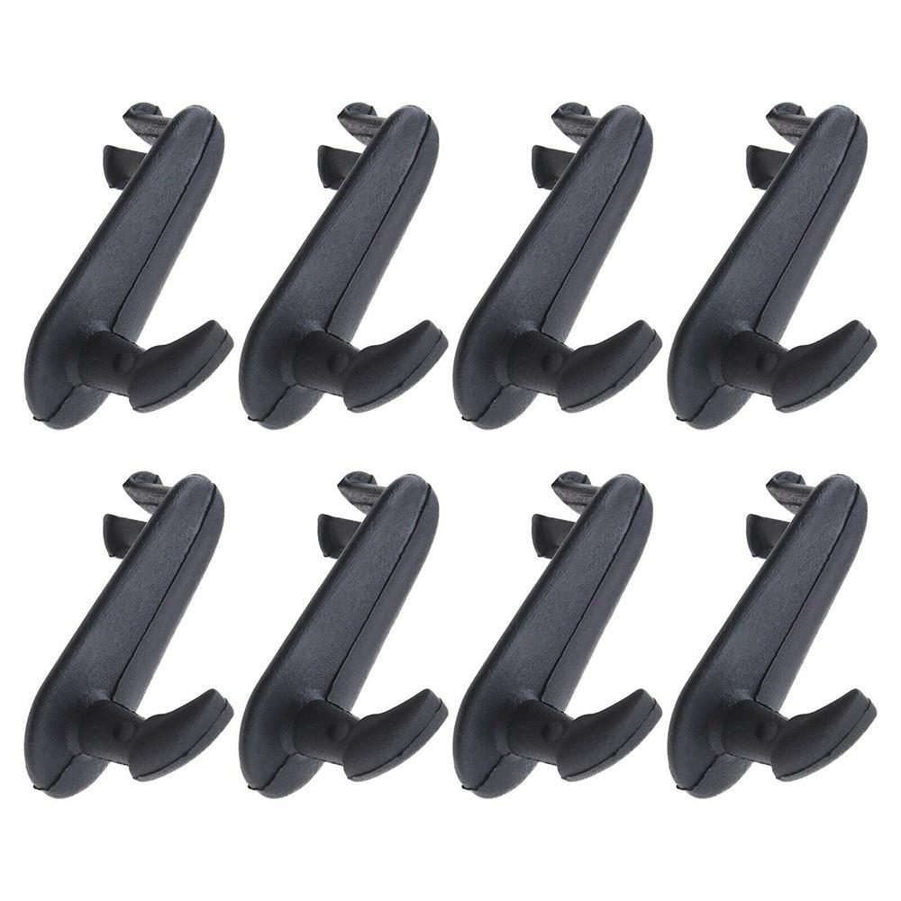 8 Stück Auto-Fußmatten-Clips Schwarze Befestigungen Kunststoff-Haltehaken