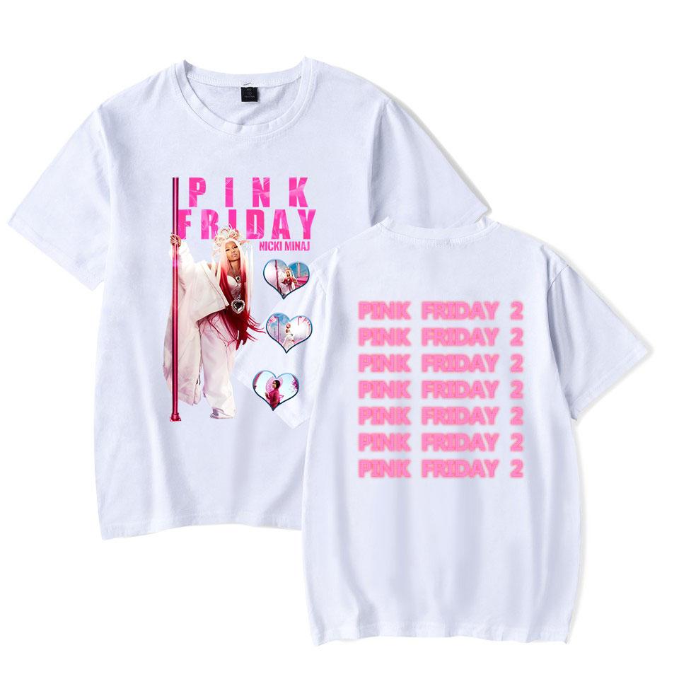 

Nicki Minaj Tshirts Pink Friday 2 Album Merch Tee Women Unisex Fashion Casual Short Sleeve Crewneck Tee Streetwear S