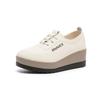 Thick Soled Sponge Cake Small Leather Shoes for Women, Low Top Shoes, Single Shoes, Fashionable Casual Shoes