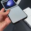 For Samsung Galaxy Z Flip7 FE 5G/Z Flip6 5G Case Two-Piece Leather+PC Phone Cover Pearl Cross Pattern
