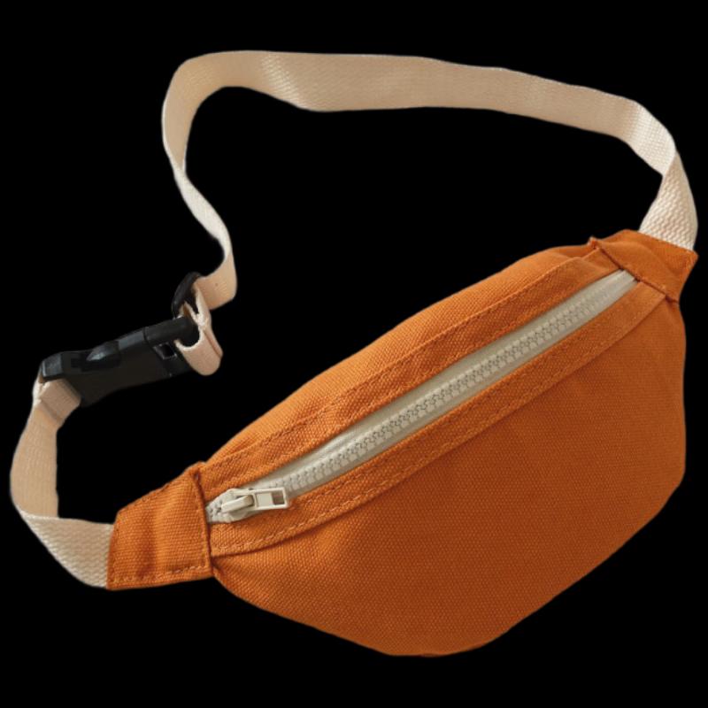 

Детская холщовая поясная сумка-чехол на грудь, конфетного цвета