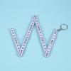 50cm Plastic Fold Folding Key Finder Key Chains Measuring Tool Measure Carpenter Key Ring