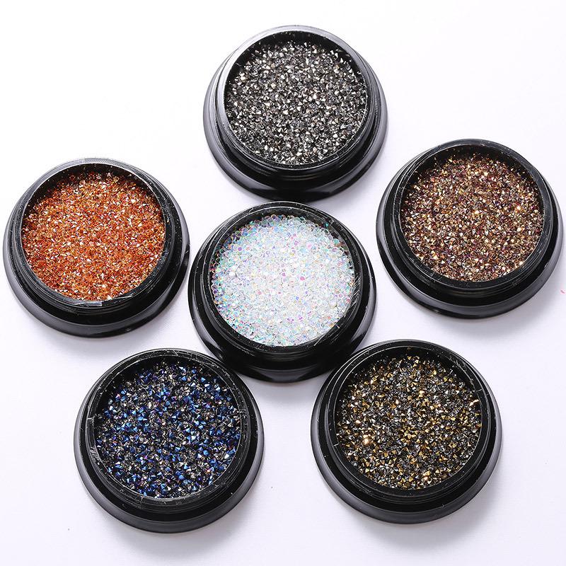 Nail Art Micro-Diamond Jewelry: Super Flash Pointy Crystal Sand Miniestones
