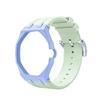 Dreifarbiger integrierter Silikon-Uhrenarmband-Mod-Kit mit Faltschließe Kompatibel mit Swatch X Royal Pop Uhrenzubehör