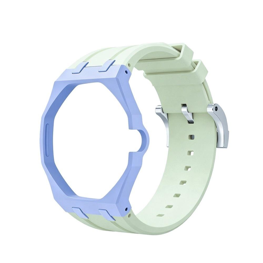 Tri-Color Integrated Silicone Watch Strap Mod