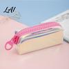 Multi-pen Storage Pouch Iridescent Holographic Pencil Case Transparent Stationery Bag with Wide School Supplies Organizer U-Shaped Zipper,