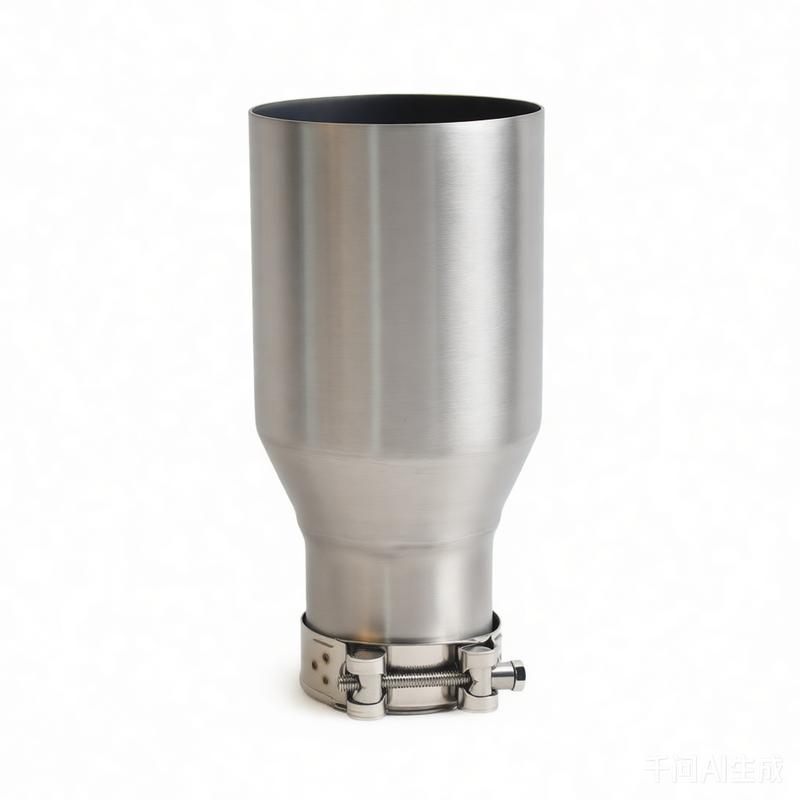 

RE Single Tube Car Exhaust Nozzle 304 Stainless Steel Flat Mouth Brushed Finish for Automotive Modification IN51-OUT76MM