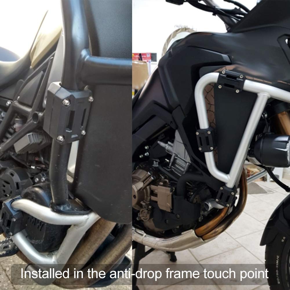 Clyfanesy Motorcycle Bumper Decoration Block Abrasion Resistant Scratch Resistant Universal Motorcycle Bumper Decoration Block