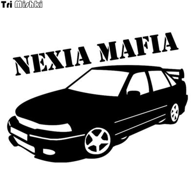Tri Mishki HZX042# 14.4*20cm Car Sticker for Daewoo Nexia Mafia Auto Car Stickers