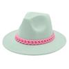 New Pink Acrylic Top Hat, Big Brim Jazz Hat, British Felt Hat, 26-Color Hat.