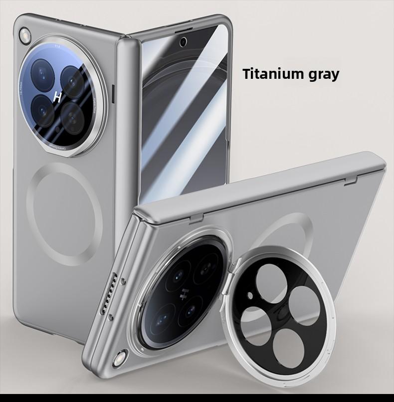 For OPPO Find N6 Case Luxury Hard Skin Magsafe Magnetic Lens Stand Protective Back Cover Case For Find N6 Full Cover Phone Shell