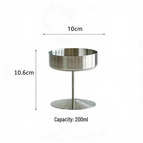 304 Stainless Steel Dessert Bowl: Perfect for Salads, Ice Cream, Popsicles, Fruit, and Pudding.