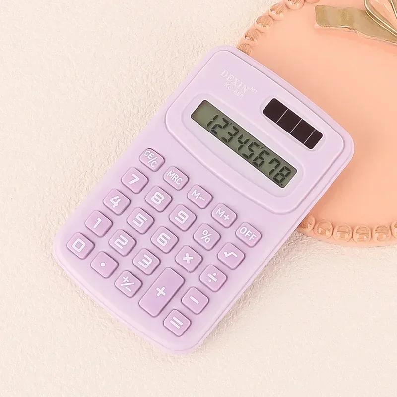 

2024 Новий маленький калькулятор Безшумний калькулятор Міні-версія Навчальний допоміжний портативний калькулятор фіолетовий