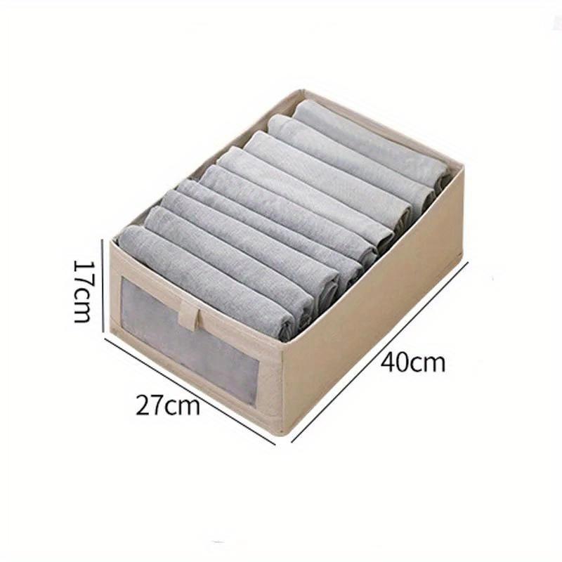 Sichtbare Kleiderschrank-Aufbewahrungsbox, Schrankschublade, Kleideraufbewahrungsbox für T-Shirts, Jeans, Unterwäsche, Hosen, Organizer-Box