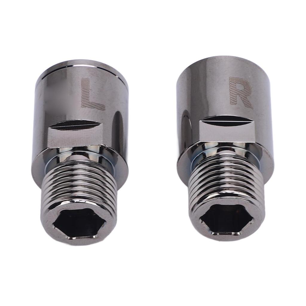 2Pcs Bike Pedal Extension Shaft Ti Alloy Protective Effortless Use Reduce Friction Bike Pedal