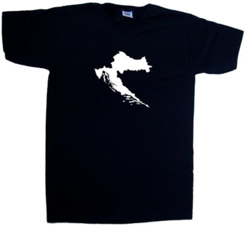 Croatia Outline V-Neck T-Shirt