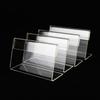 Transparent Price Tag Stand Accessories Plastic Mini Sign Display Holder Card