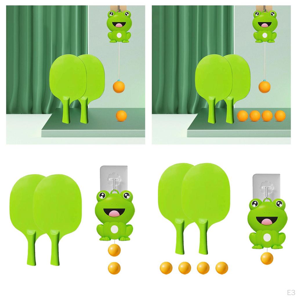 Indoor Hanging Frog Table Tennis Train Pingpong for Playing 2 Balls