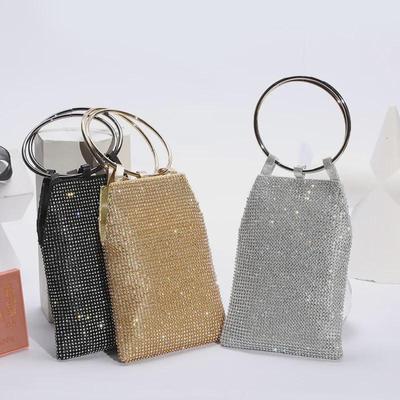 Sparkling Rhinestone Clutch: Reflective Handheld Bag for Parties & Special Occasions