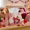 1pc Scandinavian Gnome Tree Tissue Holder with Heart Napkin Organizer - Adorable Suitable for Rolls/Facial Tissues & Single Sheets, Versatile Storage 