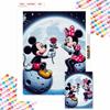 5D DIY Diamond Art Painting Kits for Adults, Mickey Who Proposed Full Round Crystal Diamond Kits for Beginner for Home Wall Decorate