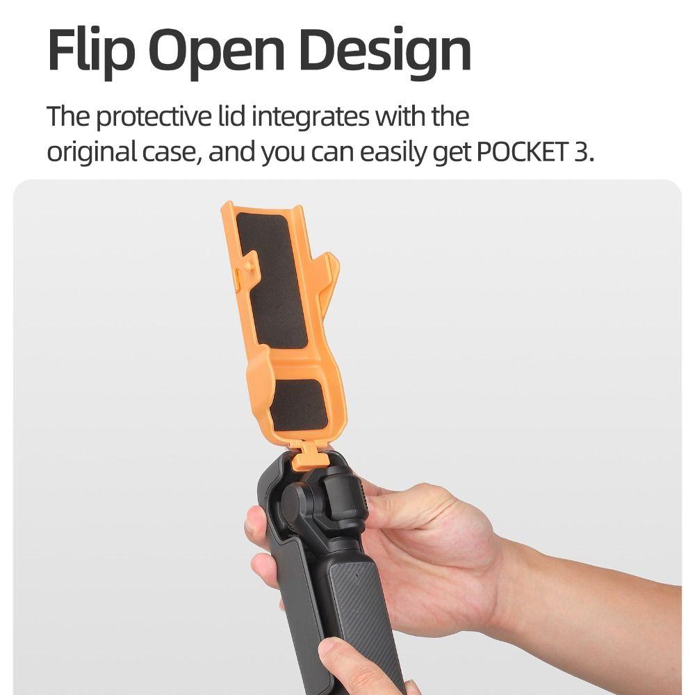 Quick Release Flip Upper Cover Anti-fall Body Case for DJI Osmo Pocket 3 Action Camera Accessories
