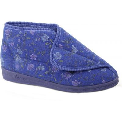 Womens/Ladies Andrea Floral Bootee Slippers