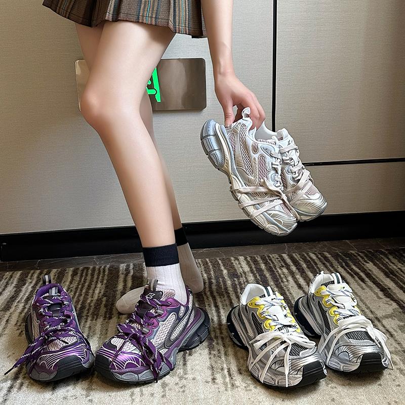 Winter Sneakers for Women 2024 New Black Dad Casual Vulcanized Shoes Woman High Platform Sneakers Lace Up White Sneakers Women
