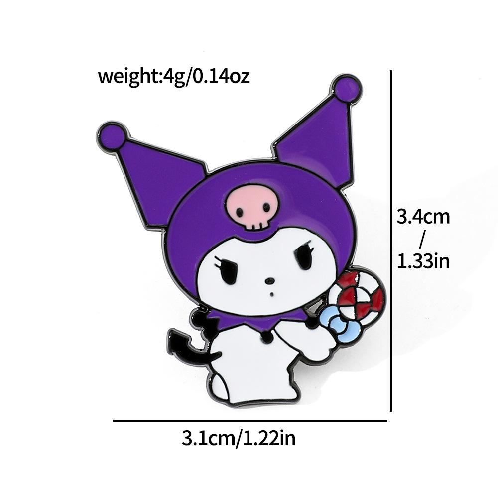 Металлическая брошь Sanrio Мелоди Собачка Пудинг Куроми Кошка KT Собачка Югуй Брошь из сплава