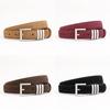 Genuine Leather Womens Belt With Silver Pin Buckle For Office Wear And Fashion