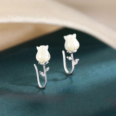 Lily of The Valley Flower Earrings for Women's New Fashion Niche Design Earrings Sweet
