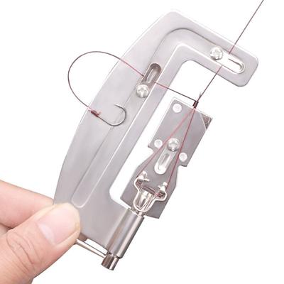 Fishing Hooks Line Tier Portable Semi Automatic Fishhook Line Knotter Tying Machine Fishing Tackle