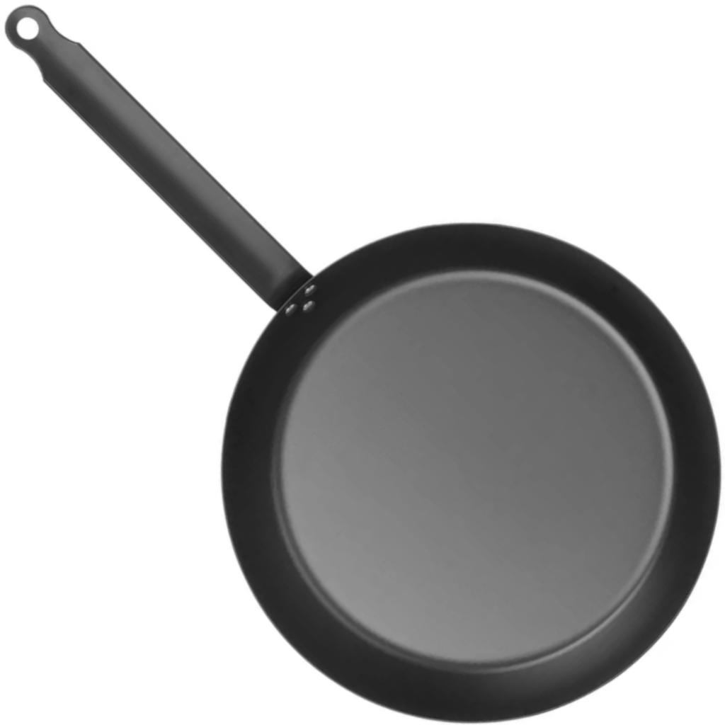 Frying pan for all types of cookers, made of carbon steel, diameter 244 mm