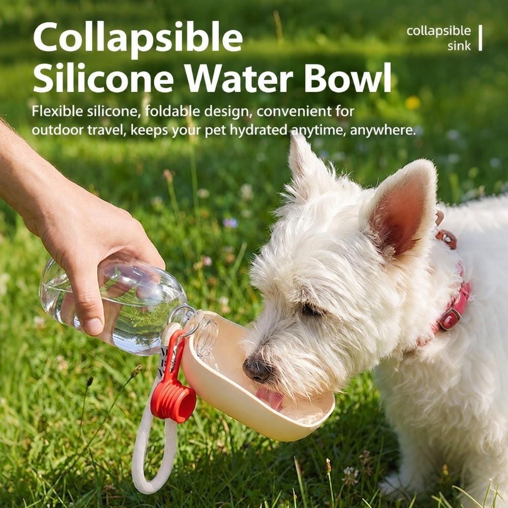 Foldable Dog Drinker Silicone Pet Water Cup New Dog Water Bottle Pet
