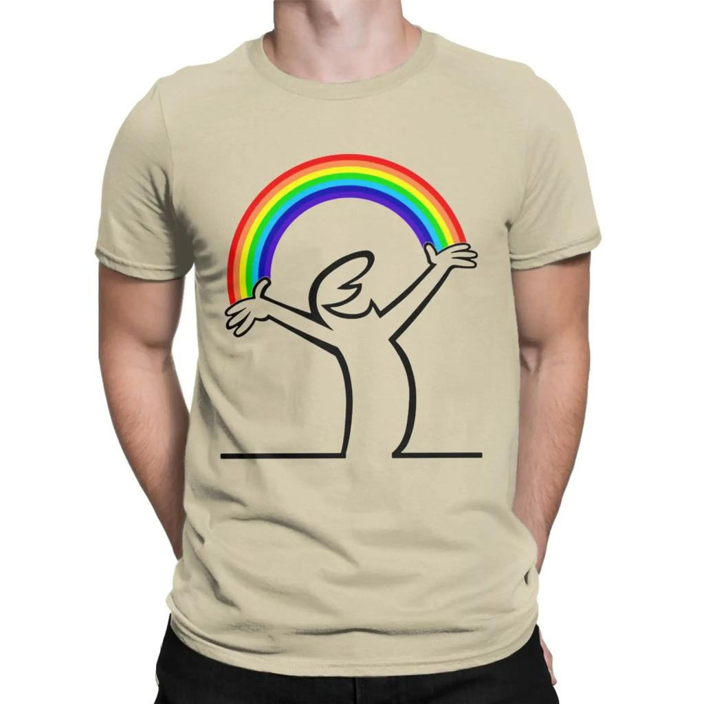 La Linea Men Lineman Rainbow La Linea T Shirt 100% Cotton Clothing Vintage Short Sleeve O Neck Tees Birthday Present T-Shirt