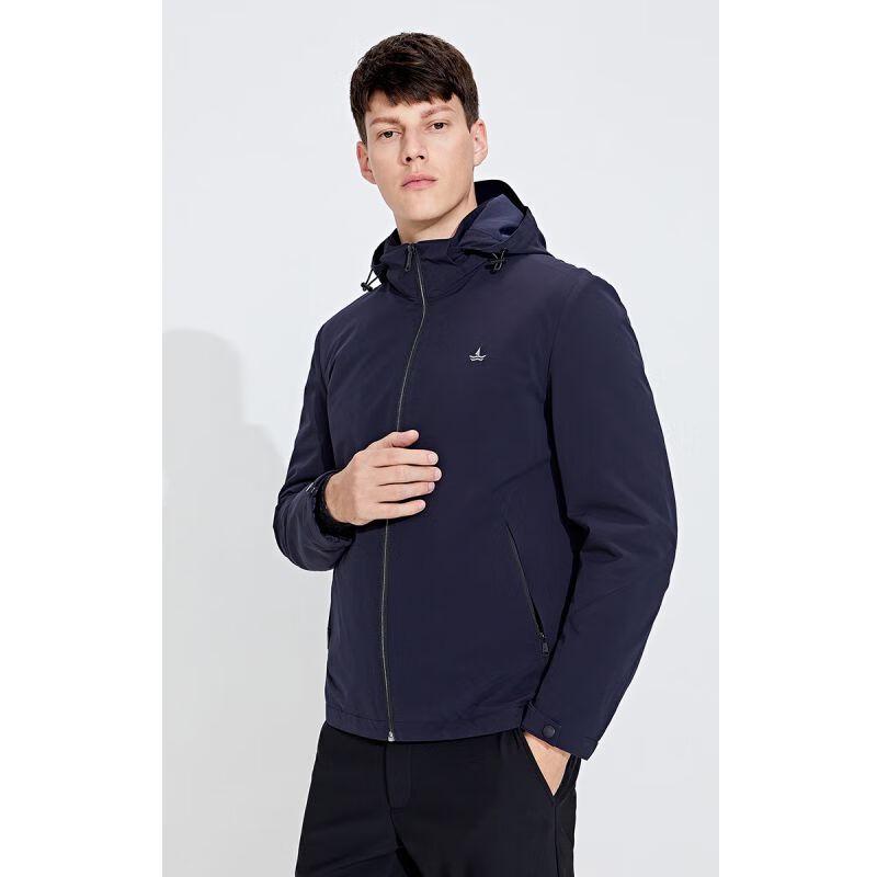 Navigare Men's Detachable Hood Short Cotton Jacket