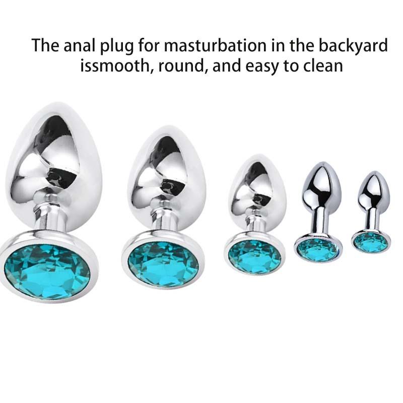 Metal Smooth Anal Plug Stainless Steel Jewelry Base Smooth Butt Plug Prostate Massager Dildos Anus Stimulator Adult Sex Toys