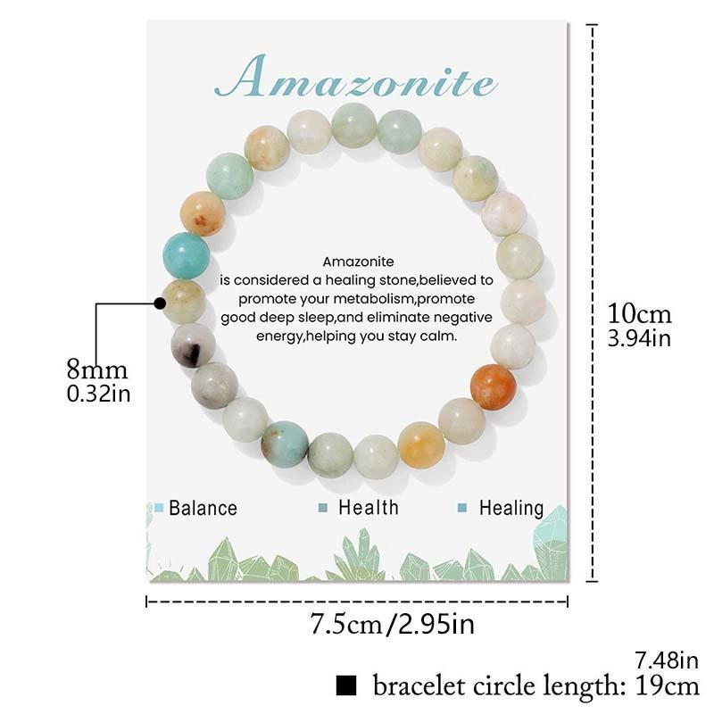 

Natural Purple Beaded Bracelet Quartzs Natural Stone Lapis Lazuli Amethysts 8mm Beads Bracelets With Card For Women