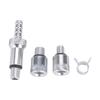 Plastic Brake Fluid Service Pump Kit with Clear Flexible Tubing, Two Straight Tubes and Threaded Connection Pieces for Vehicle Maintenance