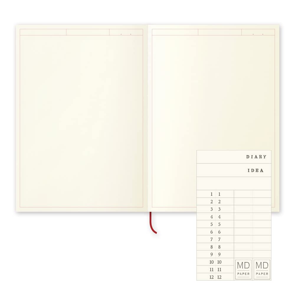 DESIGNPHIL Midori MD A5 Journal Notebook Frame A 15309006     Premium Stationery for Bullet Journaling