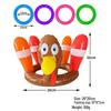 Inflatable Water Basketball Hoop and Ring Toss Set for Beach and Pool Fun