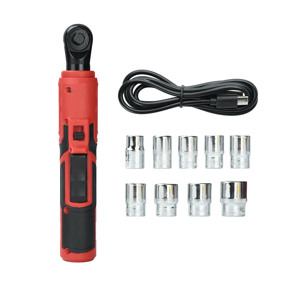 7.2V Cordless Electric Ratchet Wrench with USB-C Charging 15N.m Torque for Car Repair Home Maintenance DIY Projects