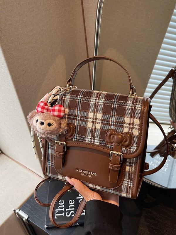 Retro Women's Lightweight Versatile Backpack & Crossbody In Cute College Style for Travel & Casual Use