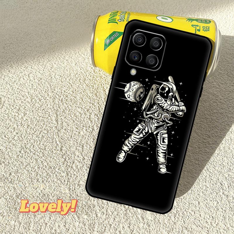 Cartoon Space Astronaut Case For Samsung Galaxy M31 M56 M13 M33 M53 M15 M35 M55 M06 M16 M36 M12 M32 M52 M14 M34 M54