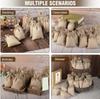 Christmas Burlap Storage Bag Present Candy Snack Gifts Packaging Pouches Linen Drawstring Bags Wedding Party Home Decoration