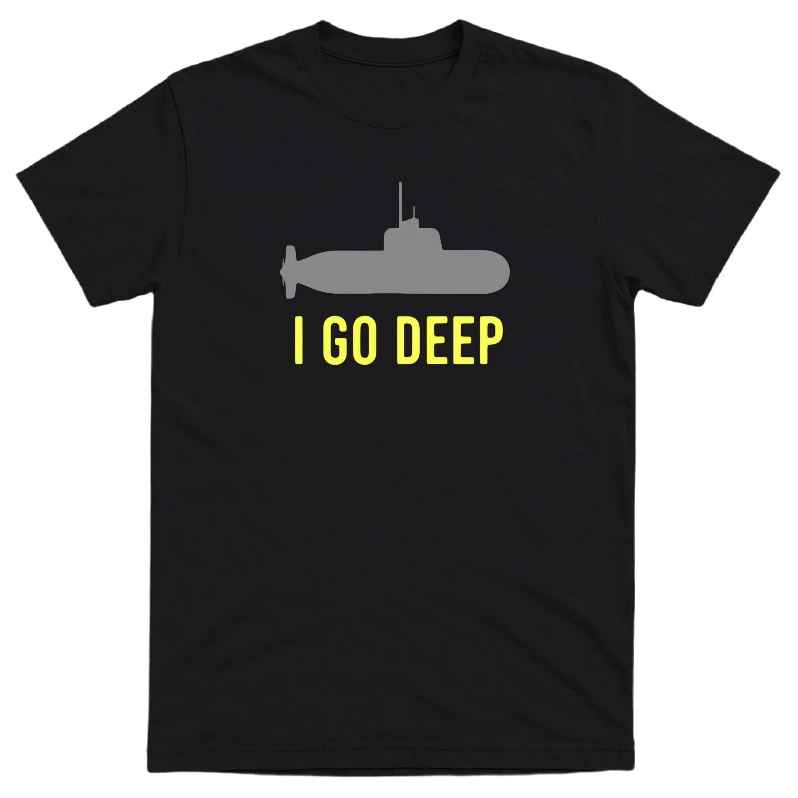 I Go Deep Men’s Funny Offensive T-Shirt 100% Cotton Gift S