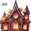 Quick Installation Holiday Supplies Halloween Static Window Clings, Spooky Haunted House Glass Decals with Pumpkin Bat Witch Clings Witch, Removable