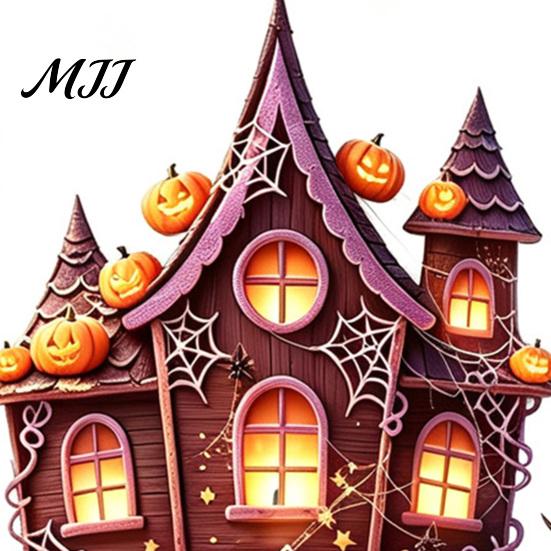 Quick Installation Holiday Supplies Halloween Static Window Clings, Spooky Haunted House Glass Decals with Pumpkin Bat Witch Clings Witch, Removable